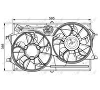 NRF 47061 Fan, radiator
