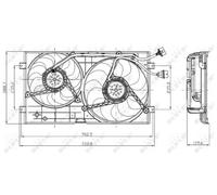 NRF 47403 Fan, radiator