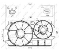 NRF 47450 Fan, radiator