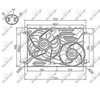 NRF Radiator Fan 47756 Cooling LR002660 LR011905 Premium OE Quality Part