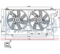 New Fan, radiator for CITROËN PEUGEOT:XSARA,RANCH MPV,XSARA Break,XSARA Coupe