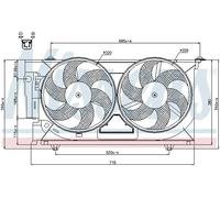 Radiator fan Double Fan 85321 NISSENS for PEUGEOT CITROËN