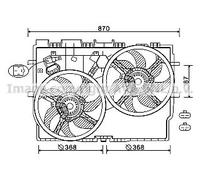 AVA COOLING SYSTEMS FT7585 Fan, radiator