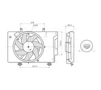AVA COOLING SYSTEMS FD7709 Fan, radiator