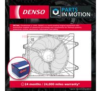 Radiator Fan fits FIAT 500 312 1.3D 2016 on 312B5.000 Cooling Denso 52057330 New