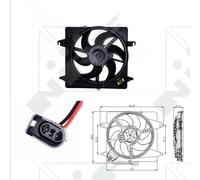Radiator Fan for Ford KA 96-08 STREET 03-05 1217196 47019