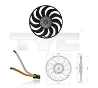 TYC 802-0051 Fan, radiator