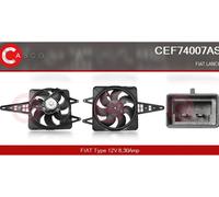 Radiator fan motor for left-hand/right-hand drive vehicles CEF74007AS CASCO