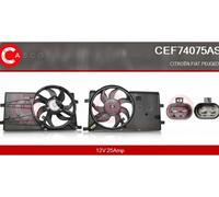 Radiator fan motor for left-hand/right-hand drive vehicles CEF74075AS CASCO