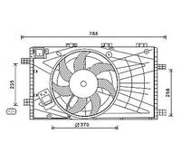 AVA COOLING SYSTEMS OL7621 Fan, radiator