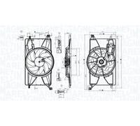 MAGNETI MARELLI 069422834010 Fan, radiator