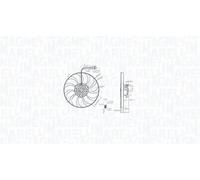 Radiator fan Single Fan 069422886010 MAGNETI MARELLI for VW