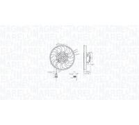 Magneti Marelli Radiator Fan 069422888010 - Single Fan for VW T4/California Transporter 2.0L