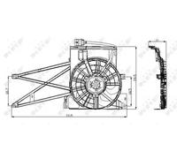 New Fan, radiator for OPEL VAUXHALL:VECTRA B,VECTRA Estate,VECTRA Saloon