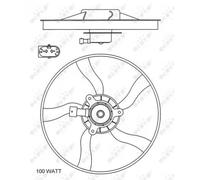NRF 47070 Fan, radiator