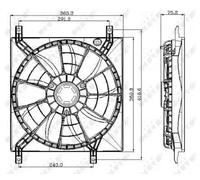New Fan, radiator for FIAT SUZUKI:SX4,SEDICI,SWIFT IV,SWIFT III,SX4 Saloon