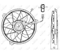 NRF 47323 Fan, radiator