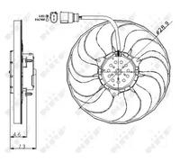 NRF 47381 Fan, radiator