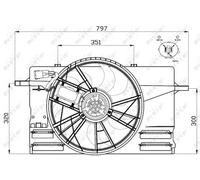 NRF 47412 Fan, radiator