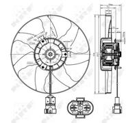 NRF 47428 Fan, radiator