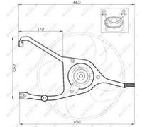 Radiator fan Single Fan 47448 NRF for CITROËN PEUGEOT