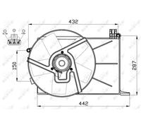 NRF 47459 Fan, radiator
