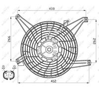 NRF 47468 Fan, radiator