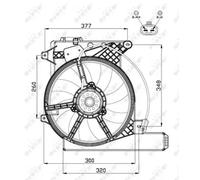 NRF 47488 Fan, radiator