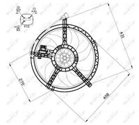 NRF 47508 Fan, radiator