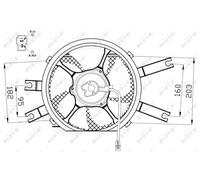 Genuine NRF Radiator Fan for Mitsubishi L200 Turbo 4D56T 2.5 (09/2001-12/2007)