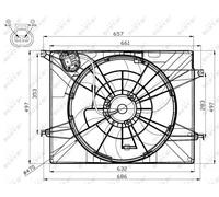 NRF 47561 Fan, radiator