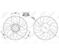 New Fan, radiator for RENAULT:CLIO II,SYMBOL I,THALIA I,CLIO Mk II,LUTECIA II