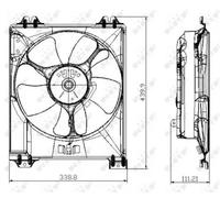 NRF 47677 Fan, radiator