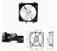 NRF 47693 Fan, radiator