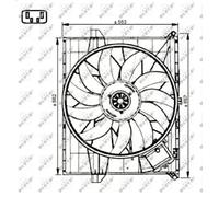 NRF 47731 Fan, radiator
