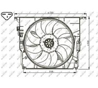 NRF 47739 Fan, radiator