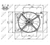 NRF 47741 Fan, radiator