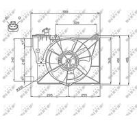 NRF 47746 Fan, radiator