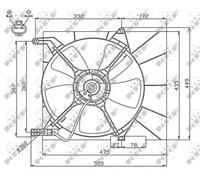 NRF 47751 Fan, radiator