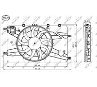 NRF 47757 Fan, radiator