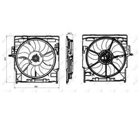 NRF 47845 Fan, radiator