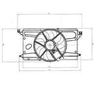 NRF 47879 Fan, radiator