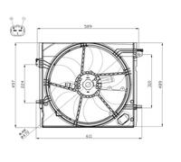 NRF 47897 Fan, radiator