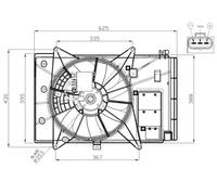 Radiator fan Single Fan 47949 NRF for MAZDA CX-3