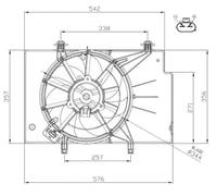 NRF 47957 Fan, radiator