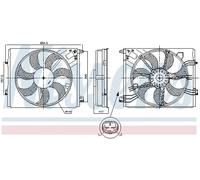 FAN ENGINE COOLING 850050 FOR RENAULT SCÉNIC/GRAND/IV TALISMAN/Grandtour 1.3L