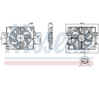 NISSENS 850063 Fan, radiator