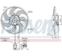 NISSENS 850072 Fan, radiator