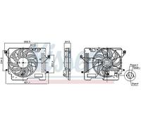 NISSENS 850080 Fan, radiator