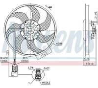 NISSENS 850091 Fan, radiator